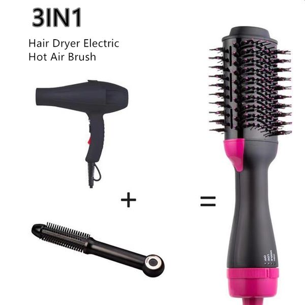 3 in 1 one step hair dryer electric air brush negative dryer brush negative ion generator hair straightener curler
3 in 1 one step hair dryer electric air brush negative dryer brush negative ion generator hair straightener curler