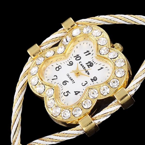 wristwatches luxury stytle crystal lucky clover design metal weave dress watch women girls ladies bracelet bangle clock zegarek damski, Slivery;brown
wristwatches luxury stytle crystal lucky clover design metal weave dress watch women girls ladies bracelet bangle clock zegarek damski, Slivery;brown