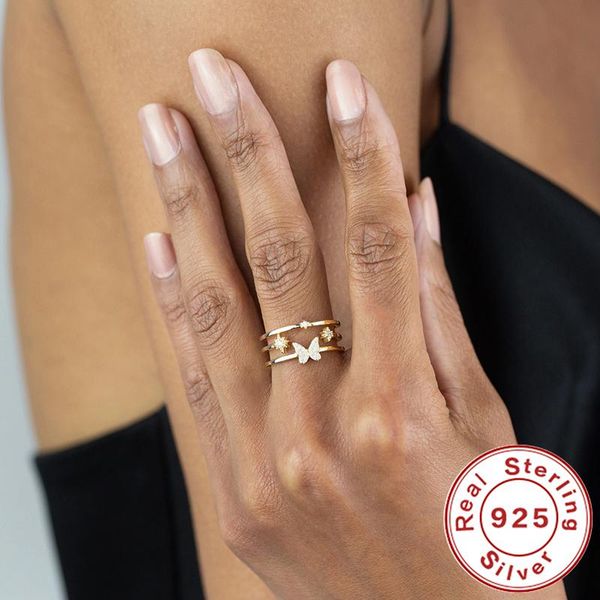cluster rings aide dreamy butterfly opening ring luxurious zircon adjustable finger 925 sterling silver for women fine jewelry anillos, Golden;silver
cluster rings aide dreamy butterfly opening ring luxurious zircon adjustable finger 925 sterling silver for women fine jewelry anillos, Golden;silver
