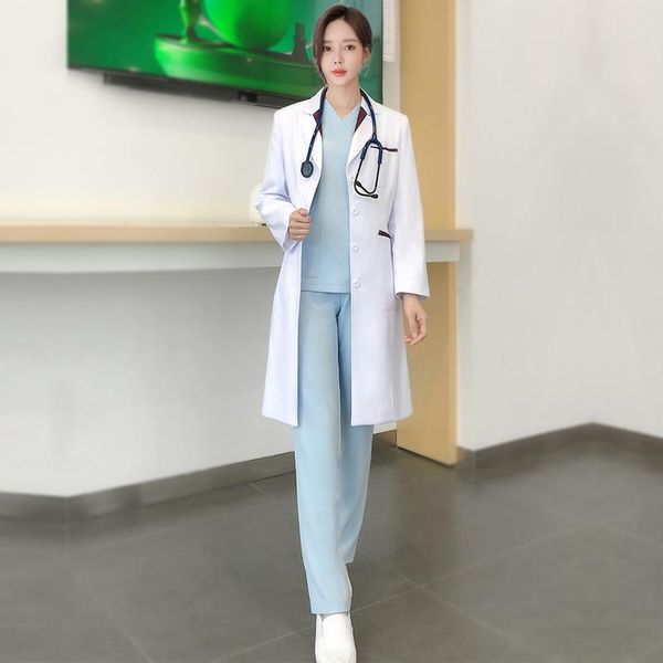 women's trench coats scrubs for women lab working coat female work clothing long sleeve nursing uniforms, Tan;black
women's trench coats scrubs for women lab working coat female work clothing long sleeve nursing uniforms, Tan;black