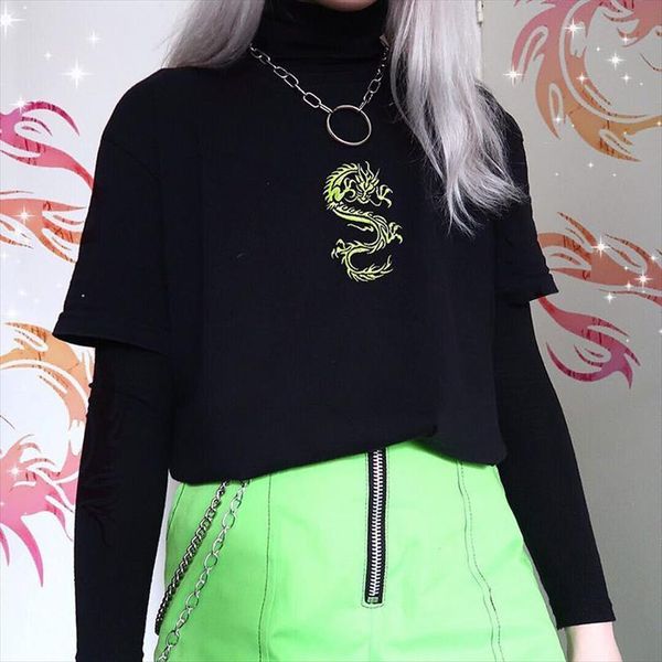 and women streetwear ulzzang mens t shirts harajuku chinese dragon print summer chic ins loose casual punk goth, White;black
and women streetwear ulzzang mens t shirts harajuku chinese dragon print summer chic ins loose casual punk goth, White;black