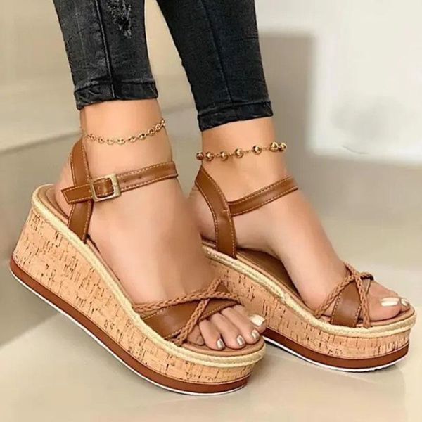 summer women wedges sandals high heels platform ladies open toe buckle strap beach shoes sandalias mujer, Black
summer women wedges sandals high heels platform ladies open toe buckle strap beach shoes sandalias mujer, Black