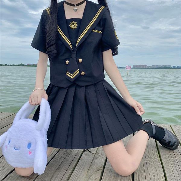two piece dress bad girl soft style college lori student suit uniform, White
two piece dress bad girl soft style college lori student suit uniform, White