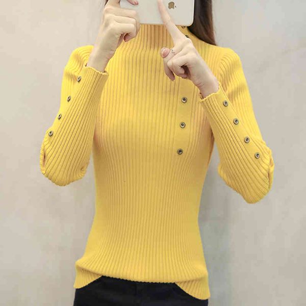 women's sweaters pull femme hiver fall long sleeve button knitted high elastic winter turtleneck vogue pullovers 5tbl, White;black
women's sweaters pull femme hiver fall long sleeve button knitted high elastic winter turtleneck vogue pullovers 5tbl, White;black
