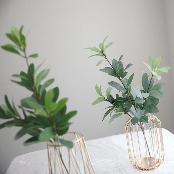 decorative flowers & wreaths 60 cm 3 fork artificial rhododendron leaf silk eucalyptus branch fake indoor potted family living room desktop
decorative flowers & wreaths 60 cm 3 fork artificial rhododendron leaf silk eucalyptus branch fake indoor potted family living room desktop