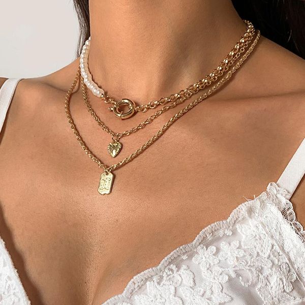 pendant necklaces shixin boho asymmetric layered pearl with heart necklace for women fashion choker set on neck 2021 jewelry gift, Silver
pendant necklaces shixin boho asymmetric layered pearl with heart necklace for women fashion choker set on neck 2021 jewelry gift, Silver