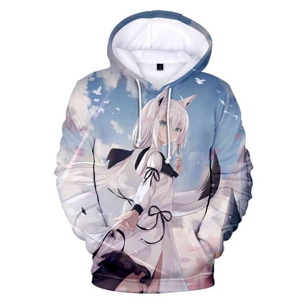 women's hoodies & sweatshirts anime hololive vtuber shirakami fubuki 3d fashion winer suit sport hoodies youth vitality hoodie 1phb, Black
women's hoodies & sweatshirts anime hololive vtuber shirakami fubuki 3d fashion winer suit sport hoodies youth vitality hoodie 1phb, Black