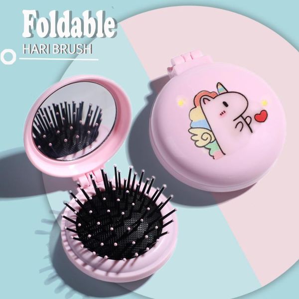 hair brushes comb foldable with mirror massage air bag small cushion hairdressing plastic portable travel, Silver
hair brushes comb foldable with mirror massage air bag small cushion hairdressing plastic portable travel, Silver