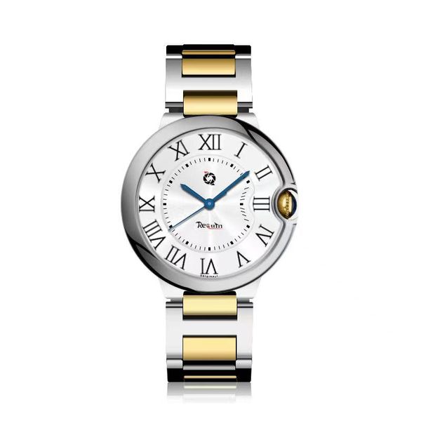 men's automatic mechanical watch requin balloon wsbb silver white stainless steel case gold strap fashion casual roman numerals three-h, Slivery;brown
men's automatic mechanical watch requin balloon wsbb silver white stainless steel case gold strap fashion casual roman numerals three-h, Slivery;brown