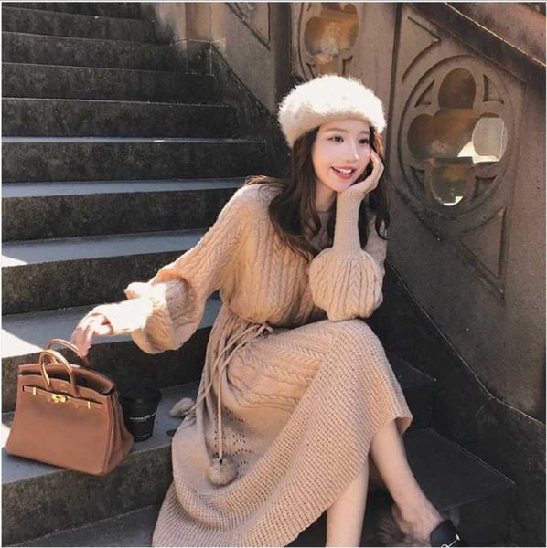 casual dresses vintage warm autumn sweater women dress winter long knitted loose maxi oversize robe, Black;gray
casual dresses vintage warm autumn sweater women dress winter long knitted loose maxi oversize robe, Black;gray