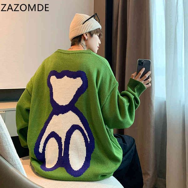 zazomde cartoon bear winter thick warm o neck knitted s loose high street pullover green knitwear sweater men, Black
zazomde cartoon bear winter thick warm o neck knitted s loose high street pullover green knitwear sweater men, Black