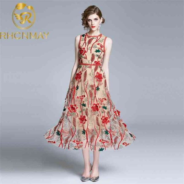 vintage women elegant sleeveless dress o-neck flower embroidery es female summer tank seaside holiday long 210506, Black;gray
vintage women elegant sleeveless dress o-neck flower embroidery es female summer tank seaside holiday long 210506, Black;gray