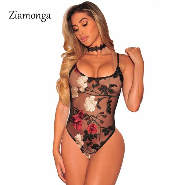 women's jumpsuits & rompers ziamonga bodysuit women body 2021 see through round collar floral embroidery mesh strapped short bodysuits, Black;white
women's jumpsuits & rompers ziamonga bodysuit women body 2021 see through round collar floral embroidery mesh strapped short bodysuits, Black;white