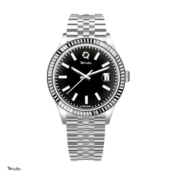 men's luxury automatic mechanical watch requin 126333 silver white stainless steel case three hands black dial 5 straps calendar type r, Slivery;brown
men's luxury automatic mechanical watch requin 126333 silver white stainless steel case three hands black dial 5 straps calendar type r, Slivery;brown