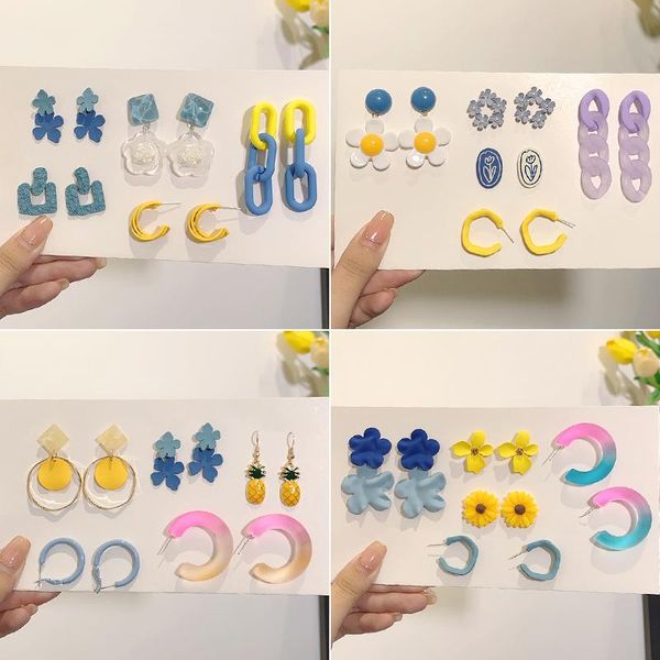stud one week earrings 2021 trendy little fresh sweet combination women's summer, Golden;silver
stud one week earrings 2021 trendy little fresh sweet combination women's summer, Golden;silver
