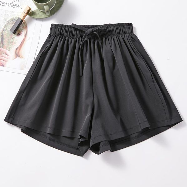 women's shorts 2021 summer loose casual chiffon women fashion korean style solid color high waist sports ice silk wide-leg, White;black
women's shorts 2021 summer loose casual chiffon women fashion korean style solid color high waist sports ice silk wide-leg, White;black