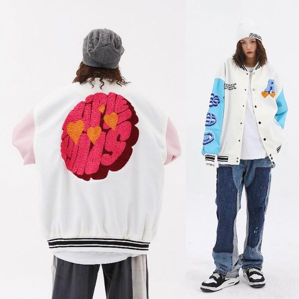 men's jackets 2021 autumn american style hip-hop jacket male couple towel embroidered baseball uniform loose oversized casual, Black;brown
men's jackets 2021 autumn american style hip-hop jacket male couple towel embroidered baseball uniform loose oversized casual, Black;brown