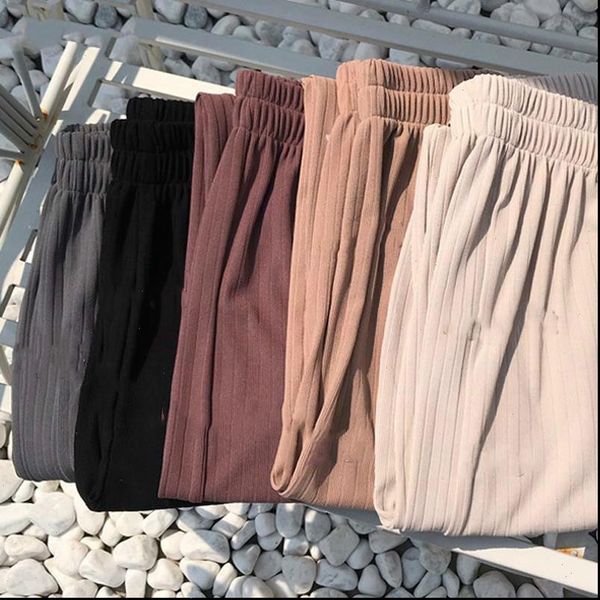 pants women capri comfortable loose breathable students korean style casual elegant wide leg high elastic waist trendy womens trousers, Black;white
pants women capri comfortable loose breathable students korean style casual elegant wide leg high elastic waist trendy womens trousers, Black;white