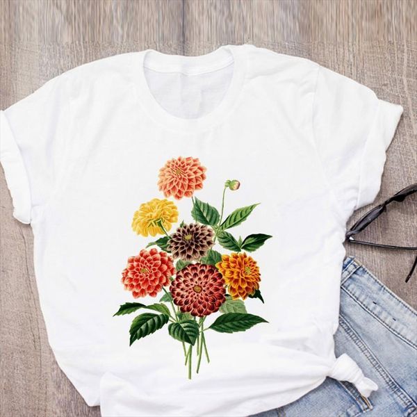 graphic flower camisas mujer print women t shirts 90s cute printed summer womens clothing tees female, White
graphic flower camisas mujer print women t shirts 90s cute printed summer womens clothing tees female, White