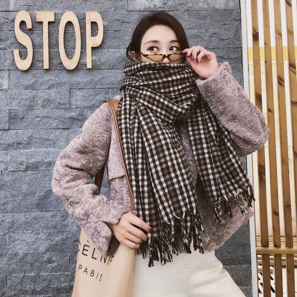scarves 2021 autumn/winter imitation cashmere shawl korean version of the fashion 100 plaid braids sully scarf lady wholesale, Blue;gray
scarves 2021 autumn/winter imitation cashmere shawl korean version of the fashion 100 plaid braids sully scarf lady wholesale, Blue;gray