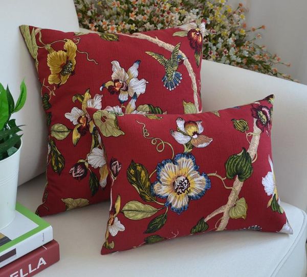 cushion/decorative pillow red magnolia wedding decoration cushions pure cotton for home sofa throw pillow18" vintage
cushion/decorative pillow red magnolia wedding decoration cushions pure cotton for home sofa throw pillow18" vintage