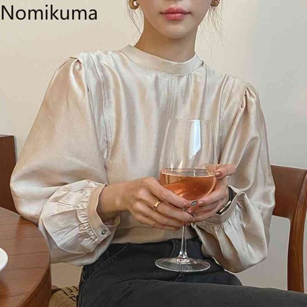 nomikuma women blouses korean half turtleneck pullover causal puff long sleeve solid blusas mujer de moda verano 6d585 210427, White
nomikuma women blouses korean half turtleneck pullover causal puff long sleeve solid blusas mujer de moda verano 6d585 210427, White