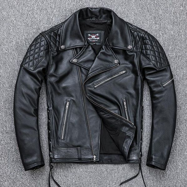 men's leather & faux genuine cowhide motorcycle jacket spring / autumn slim black coat plus size 2xl 3xl
men's leather & faux genuine cowhide motorcycle jacket spring / autumn slim black coat plus size 2xl 3xl