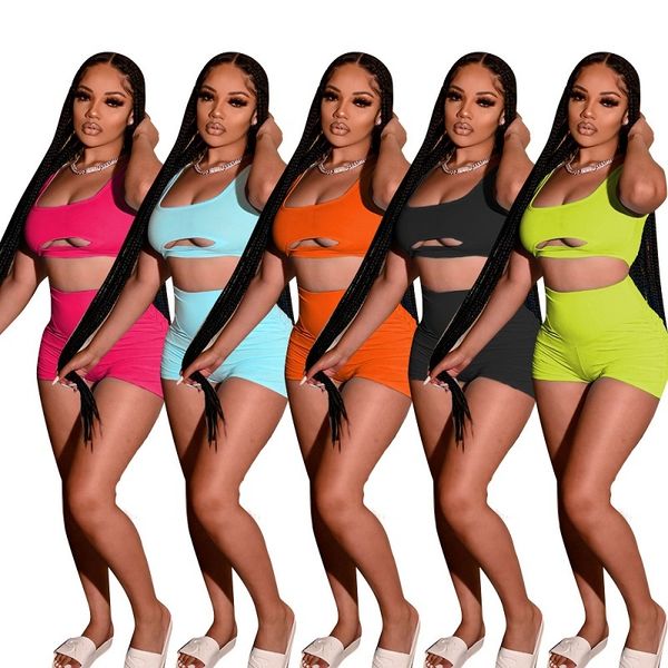 tracksuits set hollow out vest pleated tight hip shorts 2 two piece outfits women solid color sportswear casual summer clothes sports, Gray
tracksuits set hollow out vest pleated tight hip shorts 2 two piece outfits women solid color sportswear casual summer clothes sports, Gray