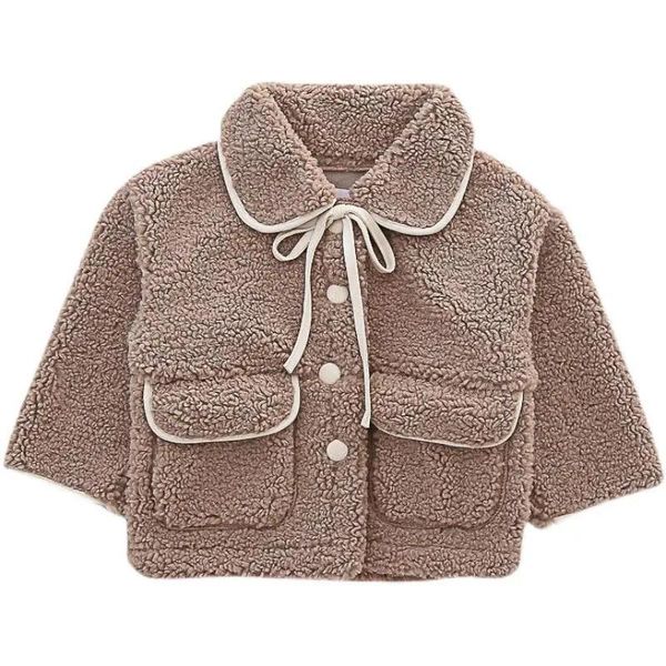 jackets girls autumn and winter lamb wool coat korean version of fur lapel padded baby woolen clothes, Blue;gray
jackets girls autumn and winter lamb wool coat korean version of fur lapel padded baby woolen clothes, Blue;gray