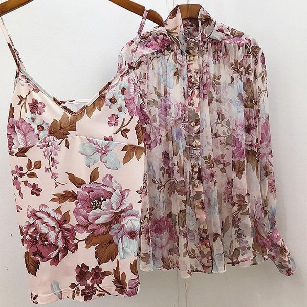 grand designer 100% silk blouse for women stand collar long sleeve single breasted print lady 2021 women's blouses & shirts, White
grand designer 100% silk blouse for women stand collar long sleeve single breasted print lady 2021 women's blouses & shirts, White