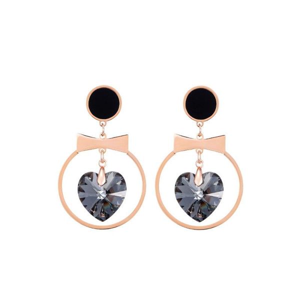 trendy ruili light luxury love crystal earrings rose gold female jewelry stud, Golden;silver
trendy ruili light luxury love crystal earrings rose gold female jewelry stud, Golden;silver