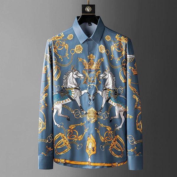 men's casual shirts 2021 luxury crown rhinestone men shirt autumn long sleeve slim streetwear social party business formal dress, White;black
men's casual shirts 2021 luxury crown rhinestone men shirt autumn long sleeve slim streetwear social party business formal dress, White;black
