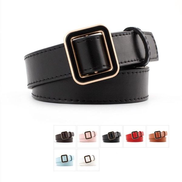 belts for women leather ladies jean chain casual square metal buckle wide belt trouser dress accessories k516, Black;brown
belts for women leather ladies jean chain casual square metal buckle wide belt trouser dress accessories k516, Black;brown