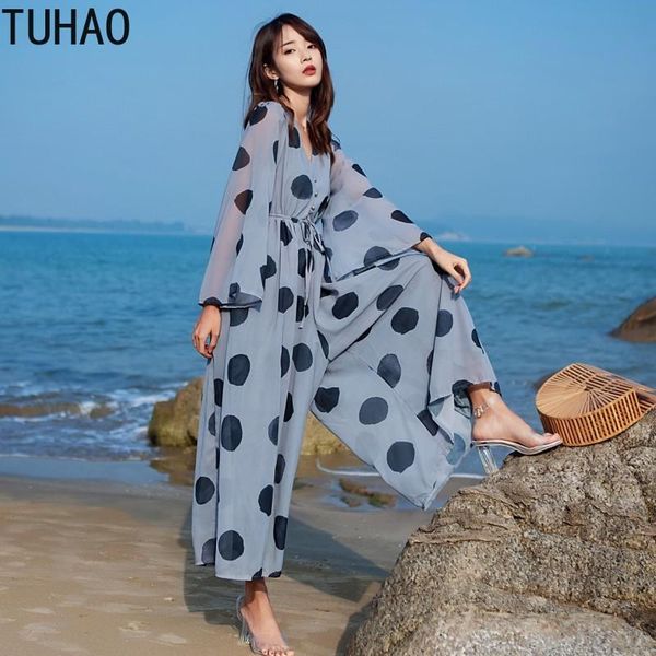 women's jumpsuits & rompers tuhao 2021 woman polka dot wide leg pants summer jumpsuit high waist thin chiffon trousers seaside holiday, Black;white
women's jumpsuits & rompers tuhao 2021 woman polka dot wide leg pants summer jumpsuit high waist thin chiffon trousers seaside holiday, Black;white