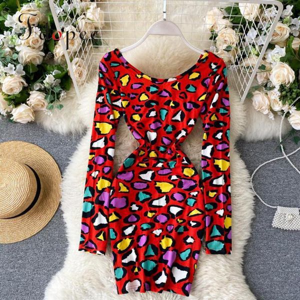 casual dresses elegant dress streetwear fashion leopard print long sleeve v-neck hit color closed waist vestidos, Black;gray
casual dresses elegant dress streetwear fashion leopard print long sleeve v-neck hit color closed waist vestidos, Black;gray