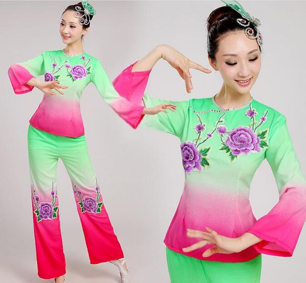 chinese folk dancing costume 2 pcs yangko clothes ancient national classic dance stage wear, Black;red
chinese folk dancing costume 2 pcs yangko clothes ancient national classic dance stage wear, Black;red