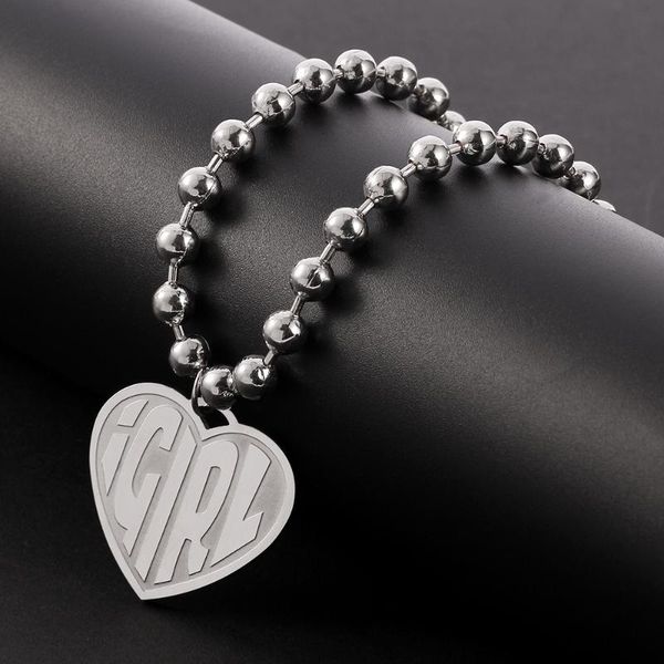 pendant necklaces igirl heart stainless steel necklace heavy duty gothic streetwear chain choker metal collar high polished, Silver
pendant necklaces igirl heart stainless steel necklace heavy duty gothic streetwear chain choker metal collar high polished, Silver