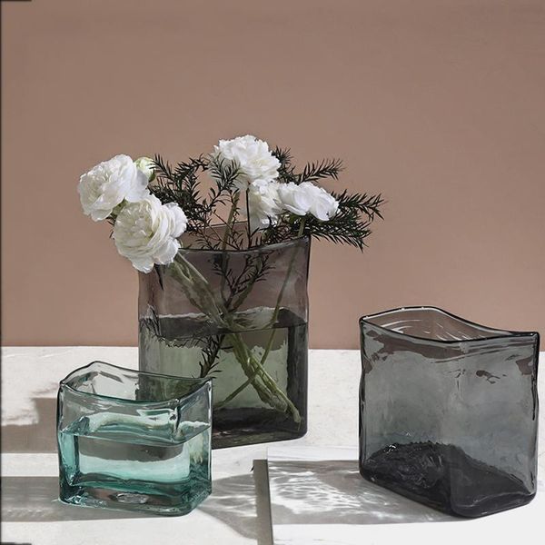 vases large thickened square glass vase decoration household luxury nordic table living room home decor modern gifts
vases large thickened square glass vase decoration household luxury nordic table living room home decor modern gifts
