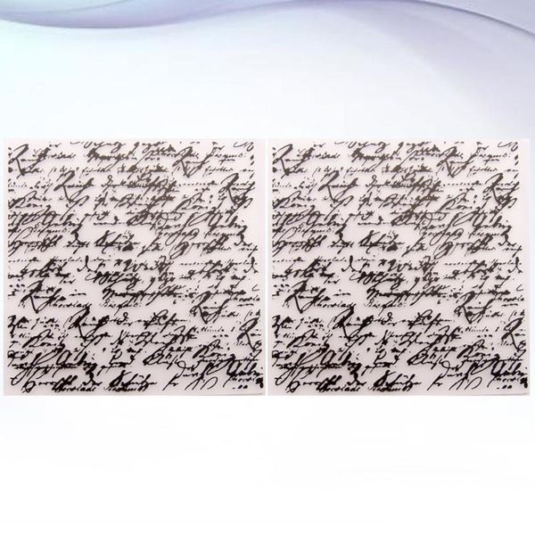 craft tools 2pcs bump embossing dies diy template art stencil (handwritten text pattern)
craft tools 2pcs bump embossing dies diy template art stencil (handwritten text pattern)