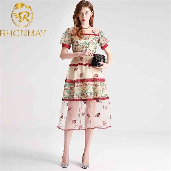 women's mid-calf dress summer vestidos retro o neck short puff sleeve lace stitching slim embroidered mesh 210506, Black;gray
women's mid-calf dress summer vestidos retro o neck short puff sleeve lace stitching slim embroidered mesh 210506, Black;gray