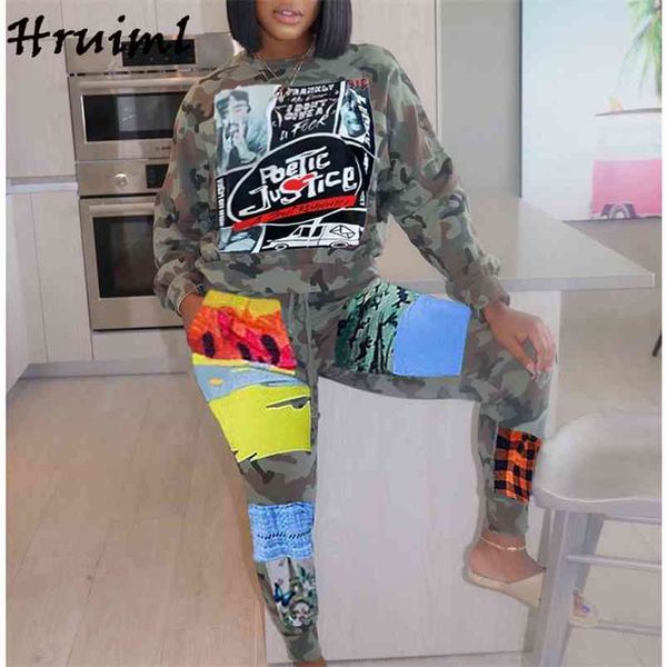 two piece set women fashion camouflage print long sleeve and pants joggers casual loose sportswear autumn outfits 210513, White
two piece set women fashion camouflage print long sleeve and pants joggers casual loose sportswear autumn outfits 210513, White