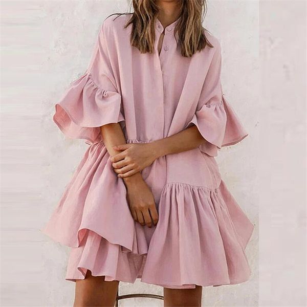 women's swimwear elegant pink ruffle women dresses summer 2021 boho short loose chiffon vintage butterfly sleeve dress vestido de mujer, White;black
women's swimwear elegant pink ruffle women dresses summer 2021 boho short loose chiffon vintage butterfly sleeve dress vestido de mujer, White;black