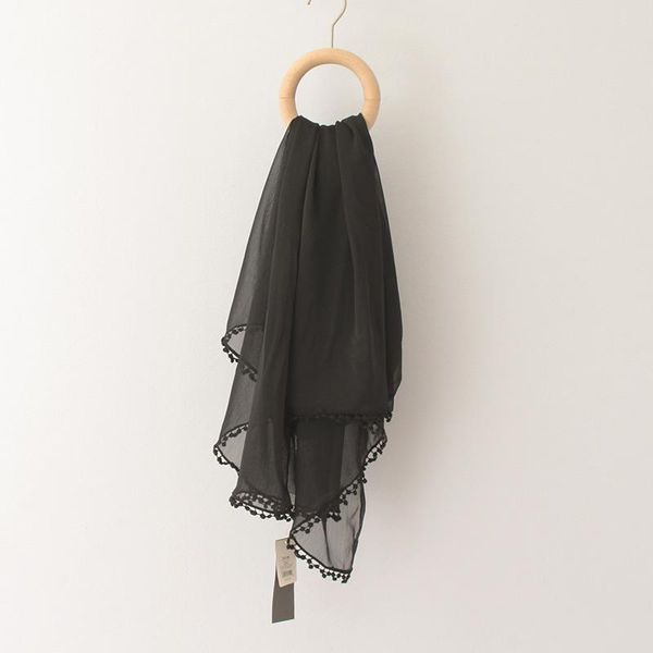 scarves women fashion solid color chiffon silk scarf with pom lady summer cover up shawl wraps 180*105 cm, Blue;gray
scarves women fashion solid color chiffon silk scarf with pom lady summer cover up shawl wraps 180*105 cm, Blue;gray