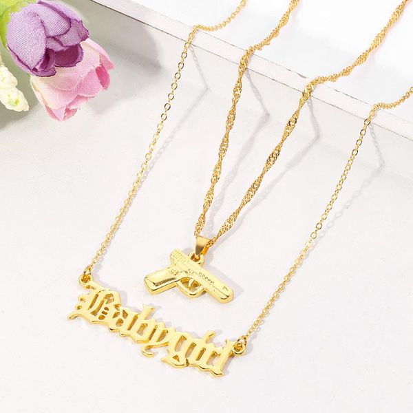pendant necklaces fashion women girl trendy men charm boy hip hop chain letters animal gun jewelry necklace wn23, Silver
pendant necklaces fashion women girl trendy men charm boy hip hop chain letters animal gun jewelry necklace wn23, Silver