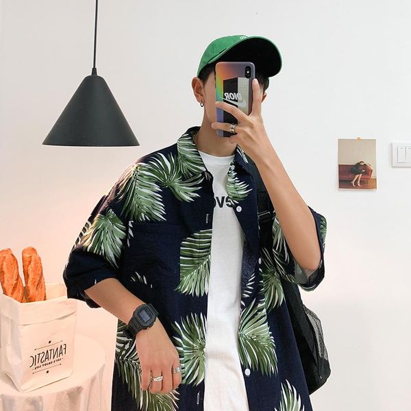 mens button up shirts casual hawaiian beach short sleeve shirt for men designer loose fit printed streetwear men's, White;black
mens button up shirts casual hawaiian beach short sleeve shirt for men designer loose fit printed streetwear men's, White;black