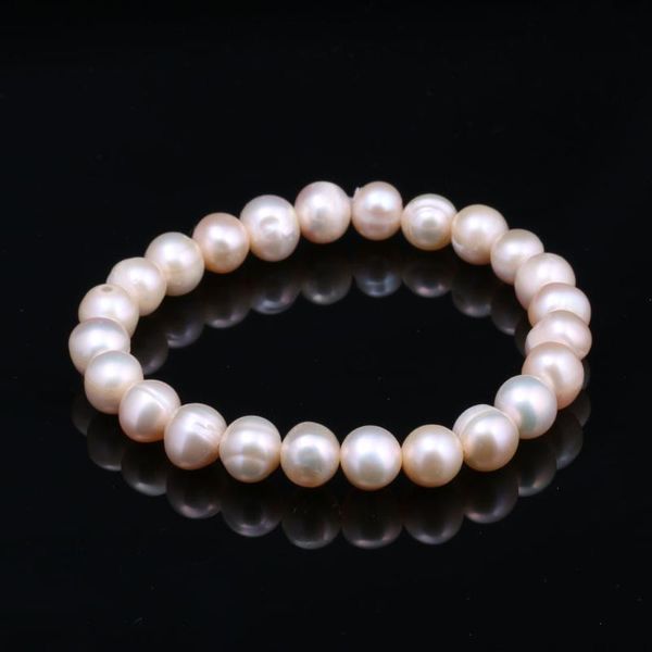 charm bracelets natural freshwater pearl bracelet for woman potato shape purple / white pink simple style 7-8mm, Golden;silver
charm bracelets natural freshwater pearl bracelet for woman potato shape purple / white pink simple style 7-8mm, Golden;silver