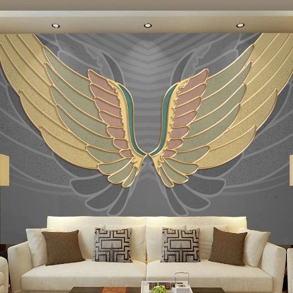 wallpapers custom wallpaper 3d light luxury hand-painted wings pattern golden embossed lines background wall papel de parede painting
wallpapers custom wallpaper 3d light luxury hand-painted wings pattern golden embossed lines background wall papel de parede painting