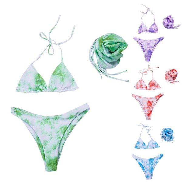 womens tie-dye print 3 pieces bikini set halter string triangle brazilian swimsuit with cover up sarong wrap skirt g99d one-piece suits
womens tie-dye print 3 pieces bikini set halter string triangle brazilian swimsuit with cover up sarong wrap skirt g99d one-piece suits
