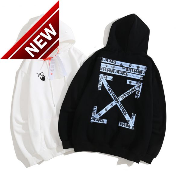off still white style line printing arrstyle loose hooded sweater for men and women, Black
off still white style line printing arrstyle loose hooded sweater for men and women, Black