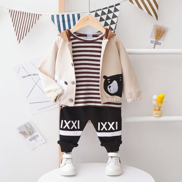 baby boys clothing sets kids cotton clothes casual outfits suits autumn hooded coat + t-shirt + pants 1 2 3 4 years, White
baby boys clothing sets kids cotton clothes casual outfits suits autumn hooded coat + t-shirt + pants 1 2 3 4 years, White